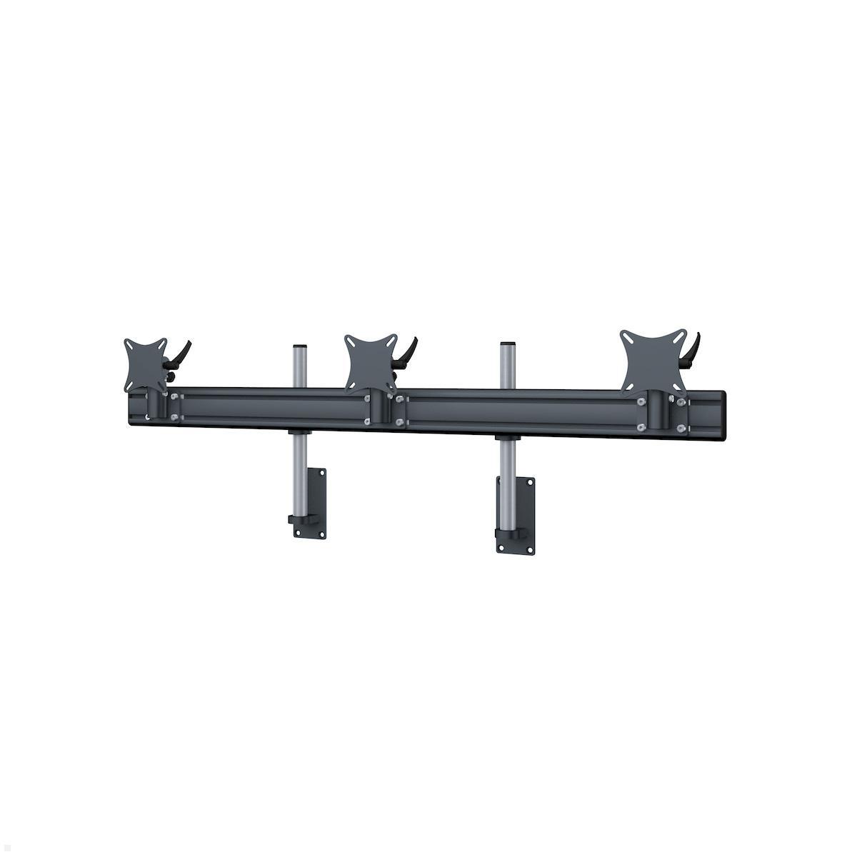 MonLines MWH202B Flat 3-fach Monitor Wandhalterung 25-32 Zoll, schwarz MonLines MWH202B Flat 3-fach Monitor Wandhalterung 25-32 Zoll, schwarz