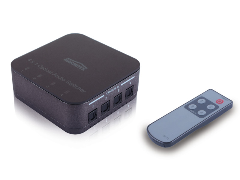 Marmitek Connect TS41 Digital Audioswitcher, 4x Eingang, 1x Ausgang Marmitek Connect TS41 Digital Audioswitcher, 4x Eingang, 1x Ausgang