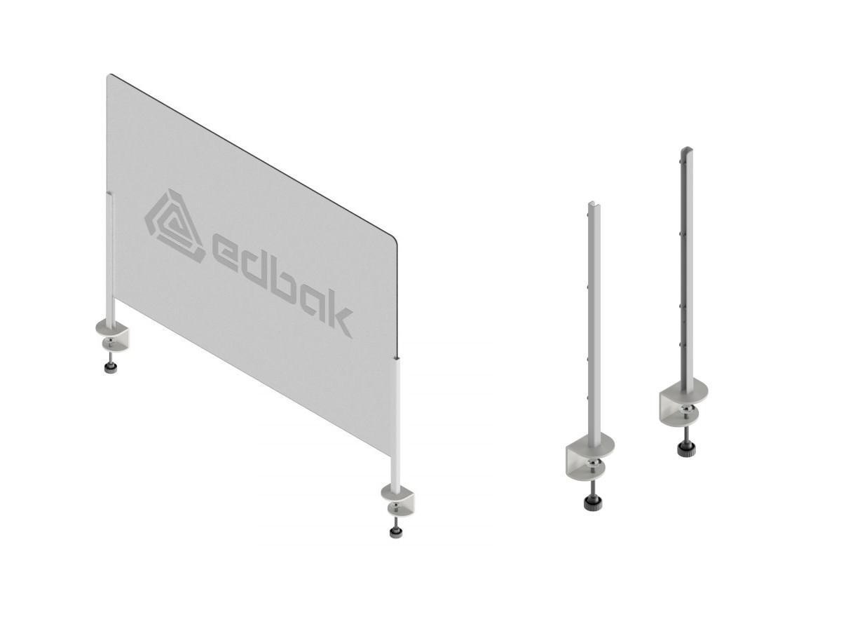 Edbak ProScreen Acrylglas Kassenbereich Schutzscheibe L, Tischklemme