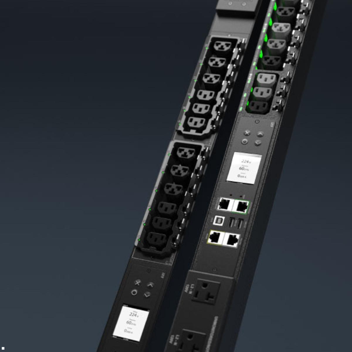 Legrand Raritan iX Rack-PDU 0U mit 12xC13 / 12xCx, 1-phasig 230V 32A, Outlet Metered (PX4-4161-E7), PDU-Linking Kaskadierung