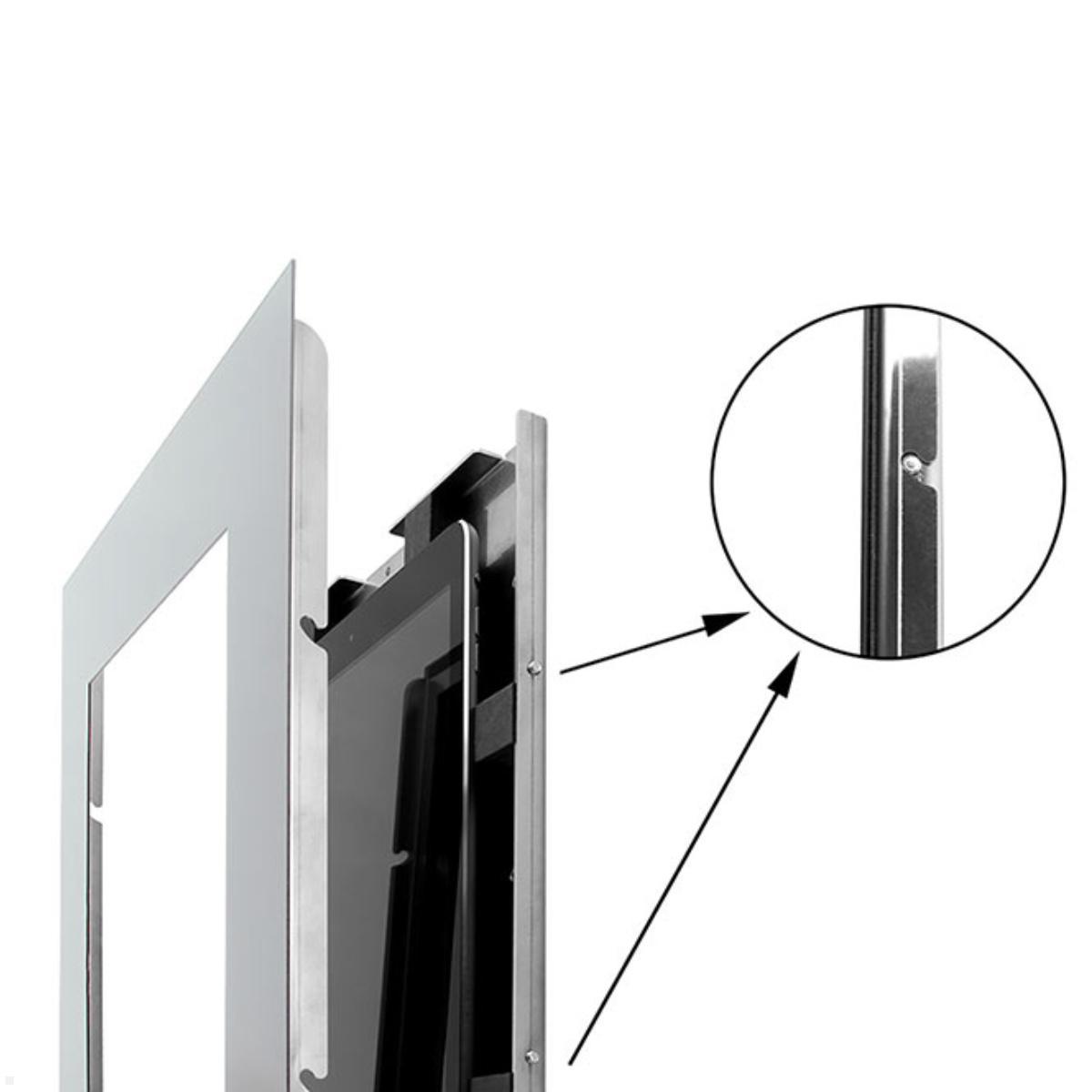 TabLines TWE091S Tablet Wandeinbau für Apple iPad Air 4 und 5, silber, Frontrahmen TabLines TWE091S Tablet Wandeinbau für Apple iPad Air 4 und 5, silber, Frontrahmen