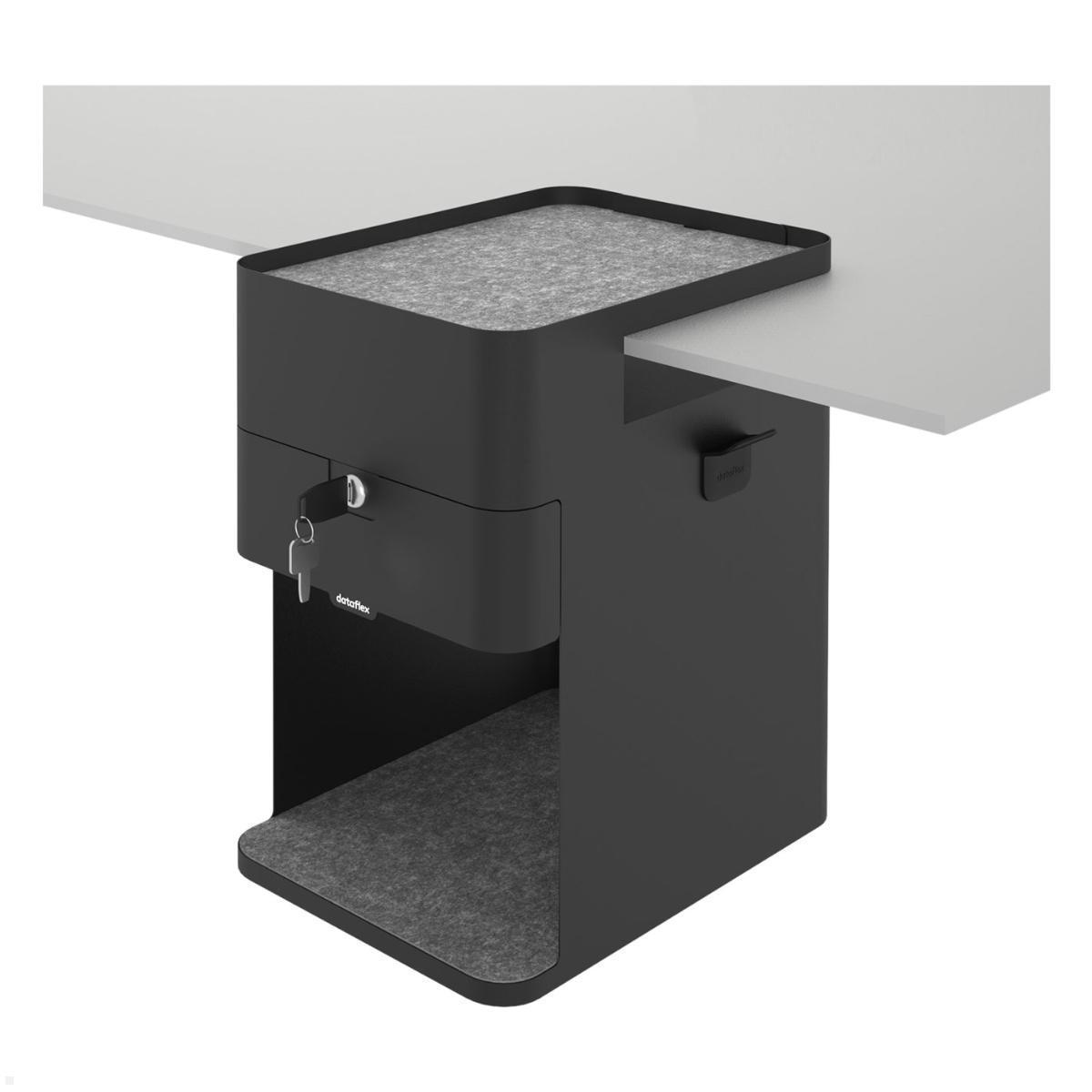 Dataflex Bento Desktop Locker 503 Untertisch Schrank mit Tischklemme (45.503), schwarz Dataflex Bento Desktop Locker 503 Untertisch Schrank mit Tischklemme (45.503), schwarz