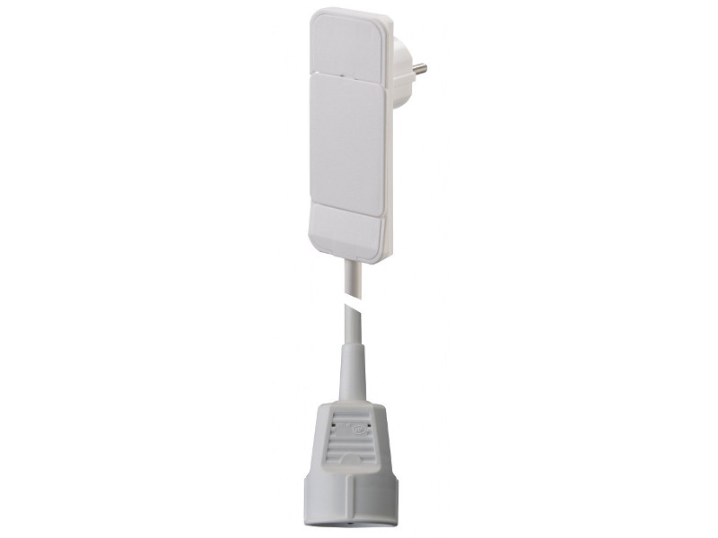 Bachmann SMART PLUG Flachstecker mit Schutzkontakt-Kupplung 1,5m (933.013) weiß Bachmann SMART PLUG Flachstecker mit Schutzkontakt-Kupplung 1,5m (933.013) weiß