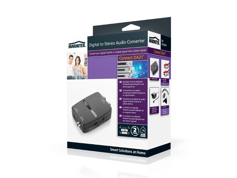 Marmitek Connect DA21 Digital zum Stereo Audi Konverter Verpackung Marmitek Connect DA21 Digital zum Stereo Audi Konverter Verpackung