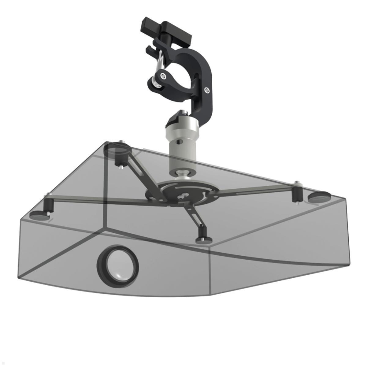 SmartMetals Beamerhalterung mit Klemme für Rohrbefestigung / Traverse, 130mm neigbar SmartMetals Beamerhalterung mit Klemme für Rohrbefestigung / Traverse, 130mm neigbar