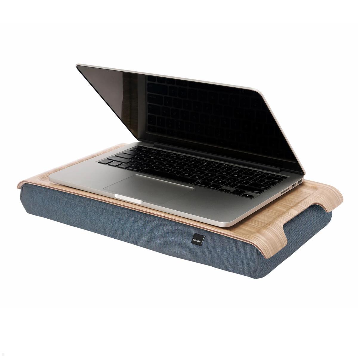 Bosign Laptop Knietablett Mini Laptray, Eschenholz, Notebookkissen
