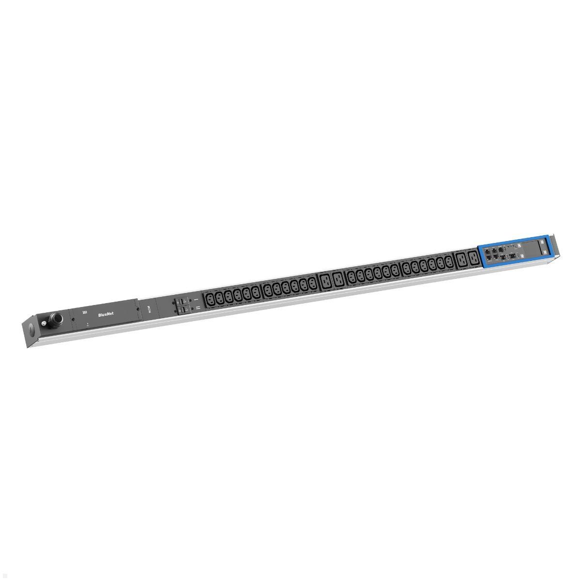 Bachmann BN PRO Metered RCM – 32A Rack PDU mit 24xC13 / 4xC19 / 2xMCB, 3,0m CEE 32A/3p (BM0015593)
