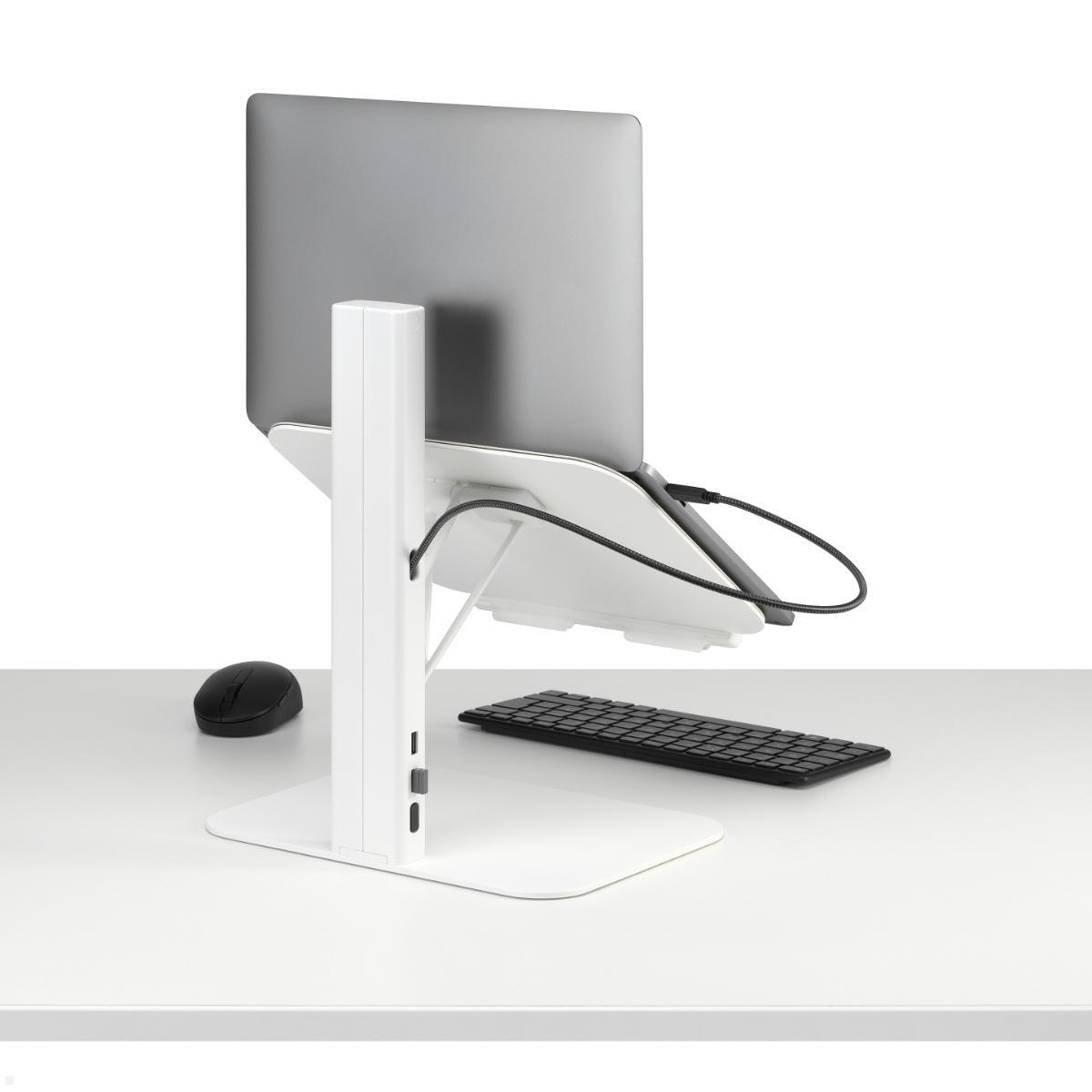 CBS Lana Laptop Ständer höhenverstellbar bis 16 Zoll, Nutzung mit Laptop von schräg hinten