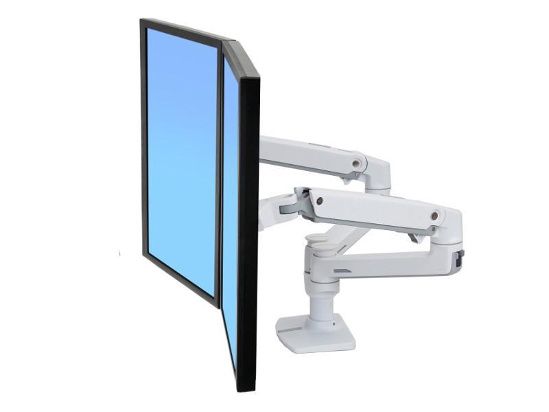Ergotron LX Monitor für 2 Monitore nebeneinander (45-491-216), weiß Ergotron LX Monitor für 2 Monitore nebeneinander (45-491-216), weiß