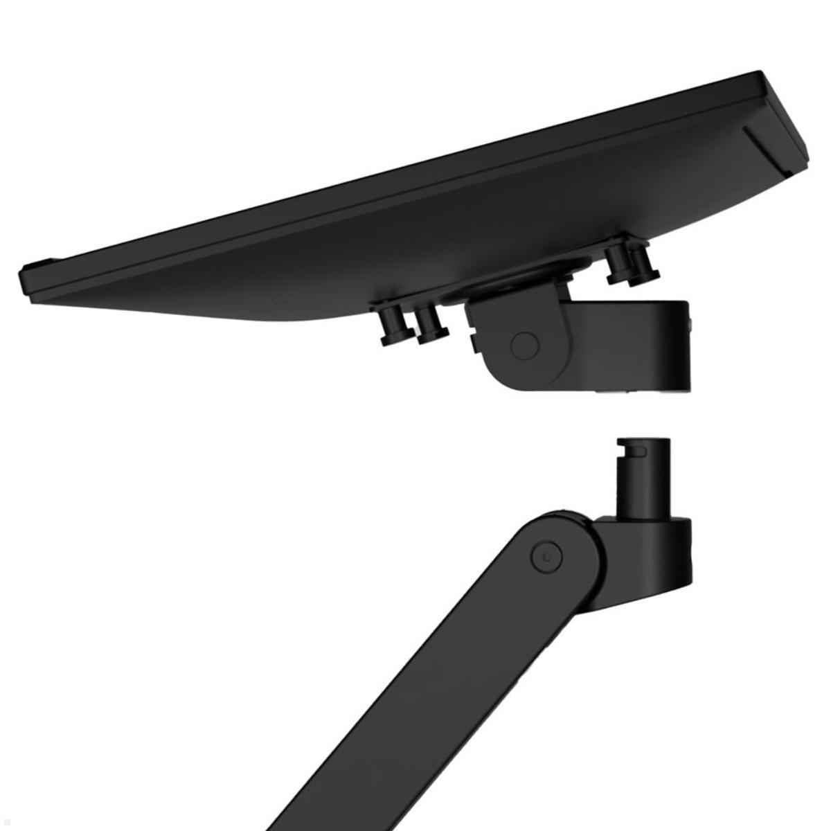 Ergotron LX Pro Monitor Tischhalterung mit Tastaturhalter, schwenkbare Monitorhalterung