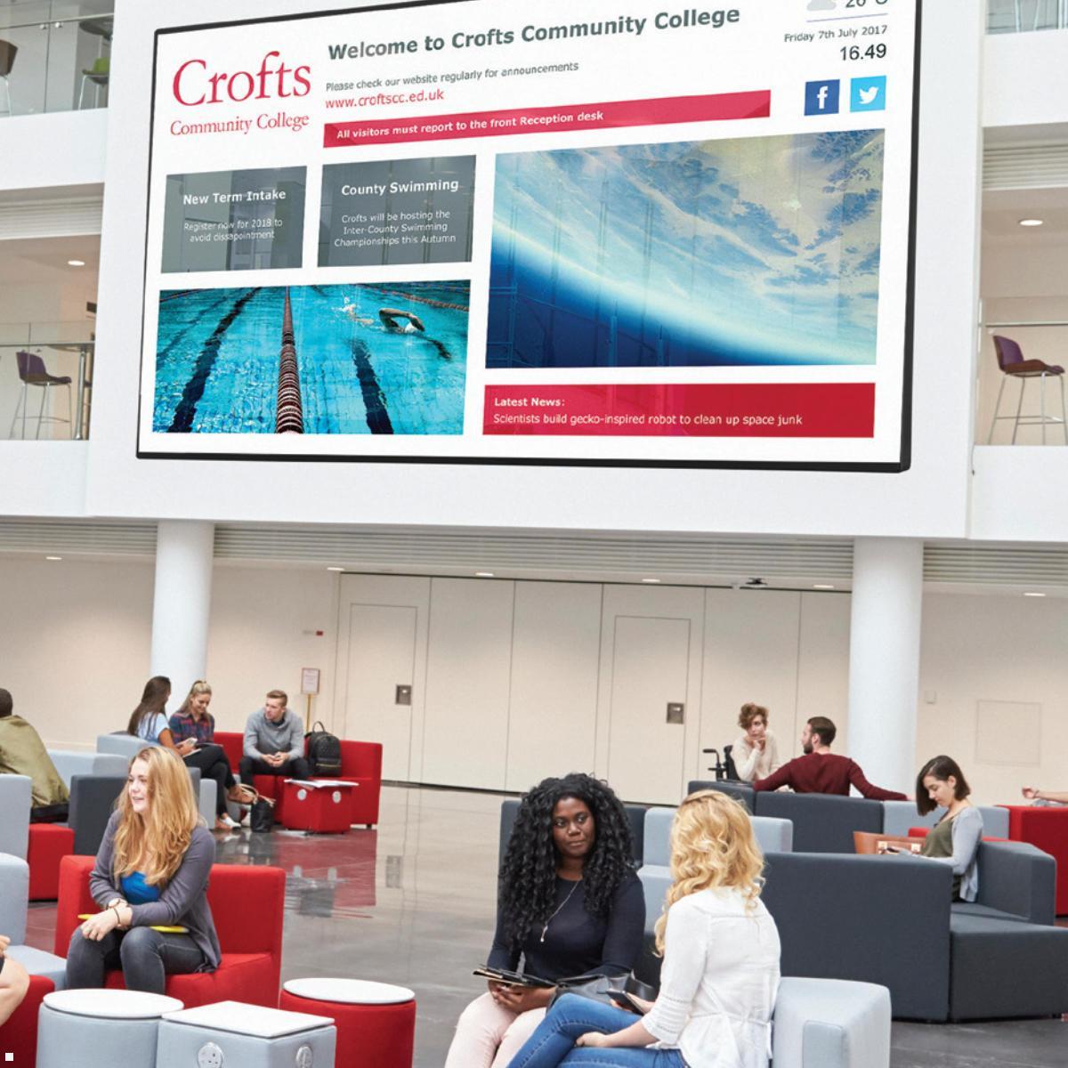 Clevertouch CM Digital Signage Display 49 Zoll LED 4K UHD (1290018EXP), Universität Clevertouch CM Digital Signage Display 49 Zoll LED 4K UHD (1290018EXP), Universität