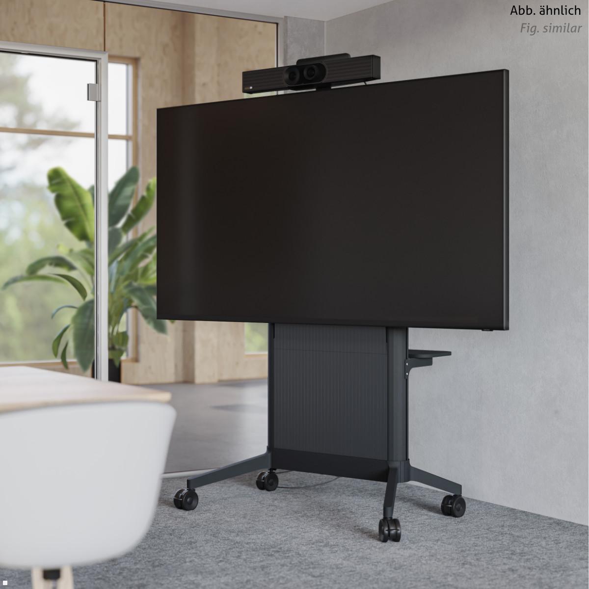 SMS EVER620 mobiler TV Ständer 98 Zoll, Filz Cover schwarz (16-010-1S), Meetingraum SMS EVER620 mobiler TV Ständer 98 Zoll, Filz Cover schwarz (16-010-1S), Meetingraum