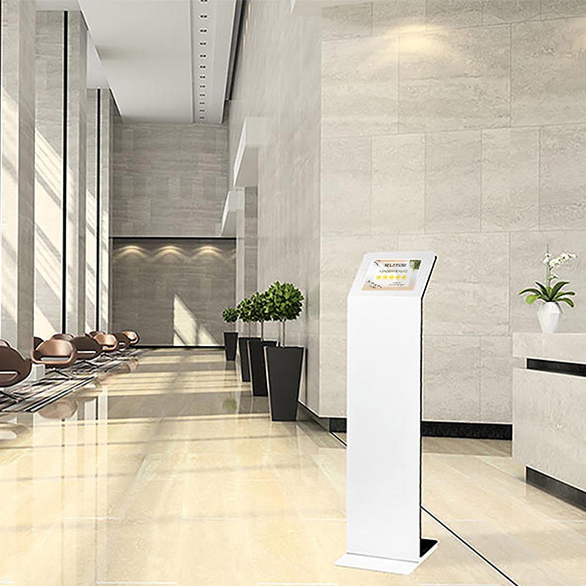 TabLines TBS115 Design Tabletständer mit Akku für Samsung Tab S9+ 12.4, Anwendungsbeispiel TabLines TBS115 Design Tabletständer mit Akku für Samsung Tab S9+ 12.4, Anwendungsbeispiel