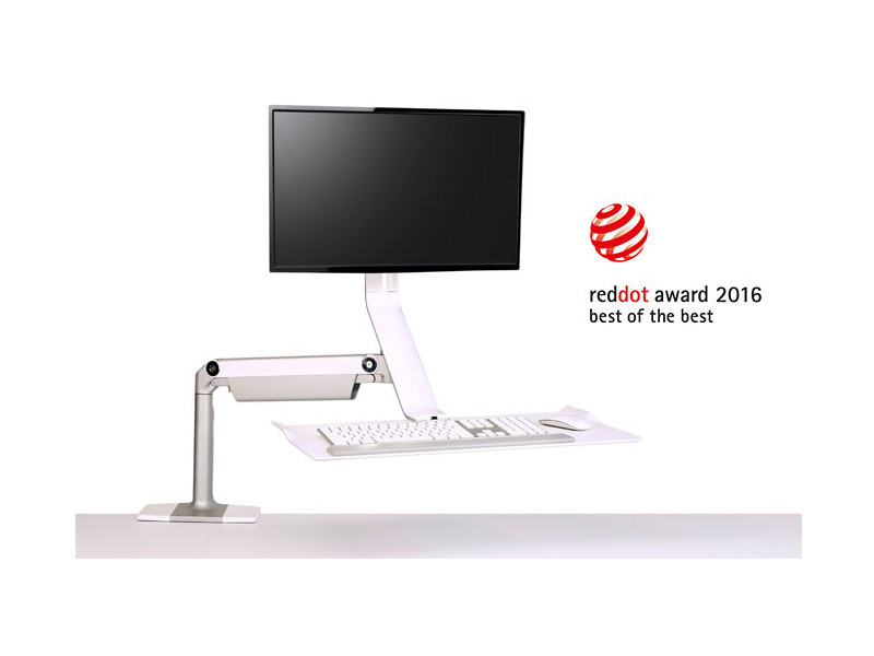 Humanscale QuickStand Lite QSLBWG Sitz-Steh-Arbeitsplatz