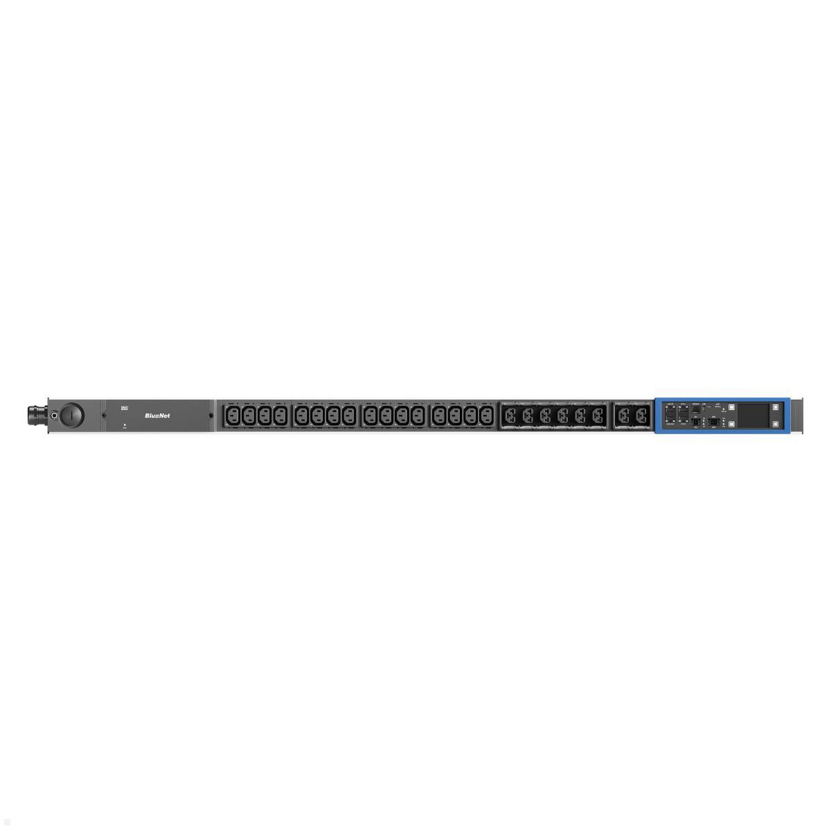 Bachmann BN PRO Metered + – 16xC13 / 8xCombo, 3,0m CEE 16A/3p (BM0024745), C13 Kaltgerätedose