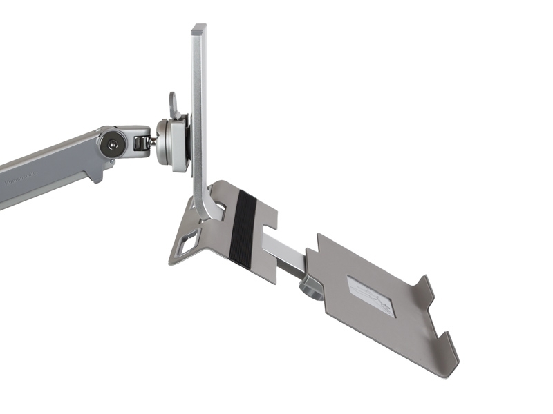 Humanscale M2 Notebook Tischhalterung mit Tischklemme silber