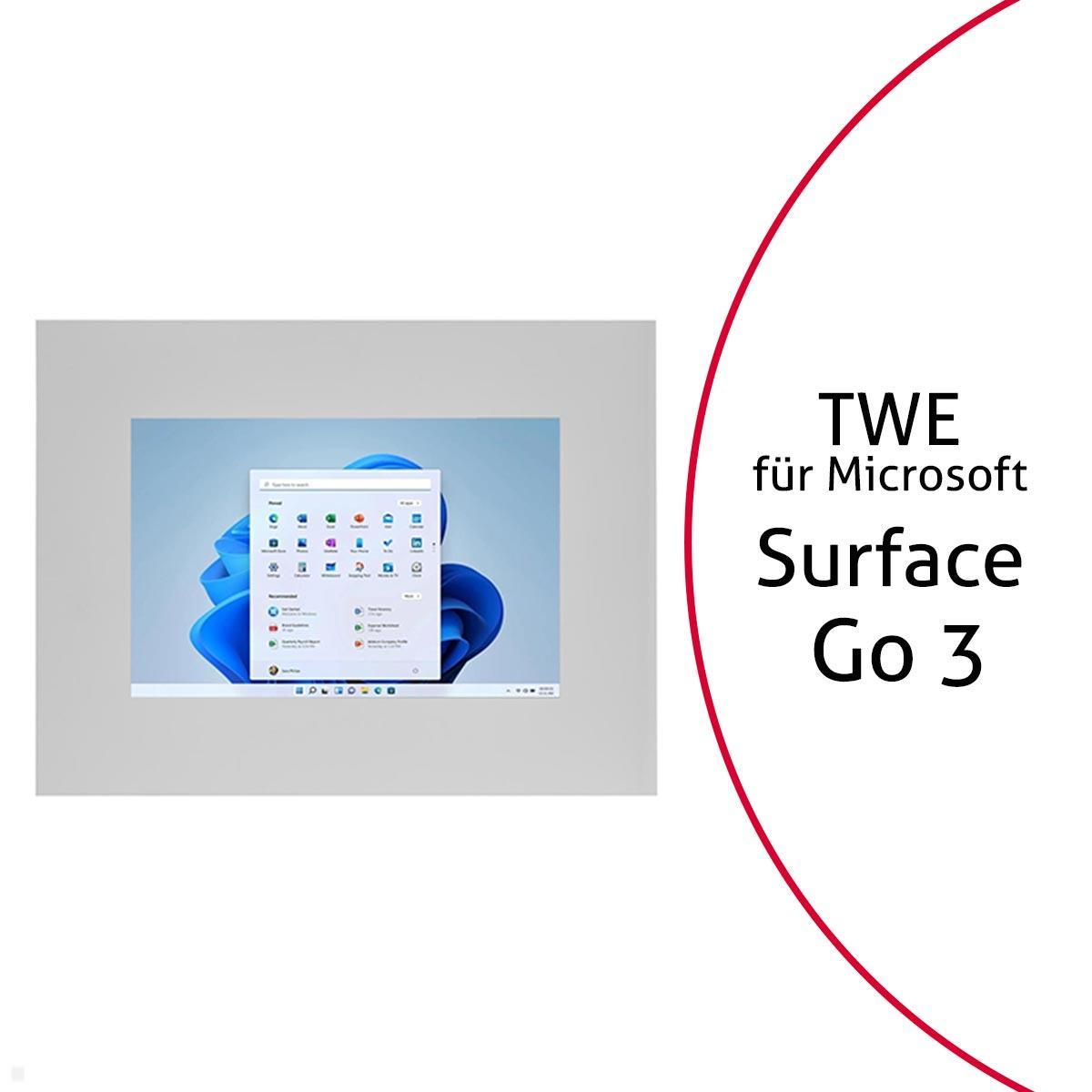 TabLines TWE099S Tablet Wandeinbau für Microsoft Surface Go 3, silber TabLines TWE099S Tablet Wandeinbau für Microsoft Surface Go 3, silber