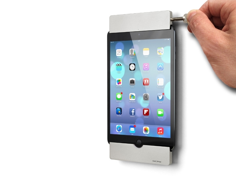 smart things sDock Mini 4 iPad Wandhalterung silber diebstahlsicher