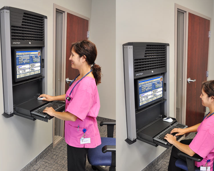 Ergotron StyleView Sit-Stand Gehäuse weiß