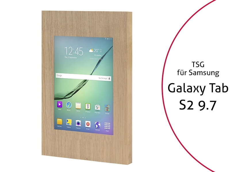 TabLines TSG024O Tablet Schutzgehäuse für Samsung Tab S2 9.7, Eiche