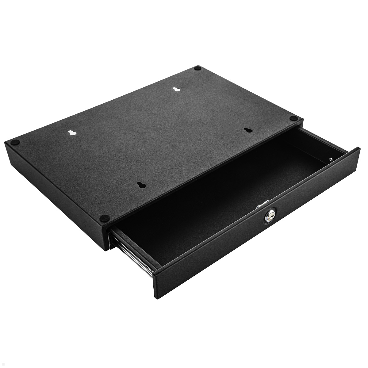 Fellowes Drawer Unterbau Schublade mit USB A/C Keystone, abschließbar, schwarz (100091442)