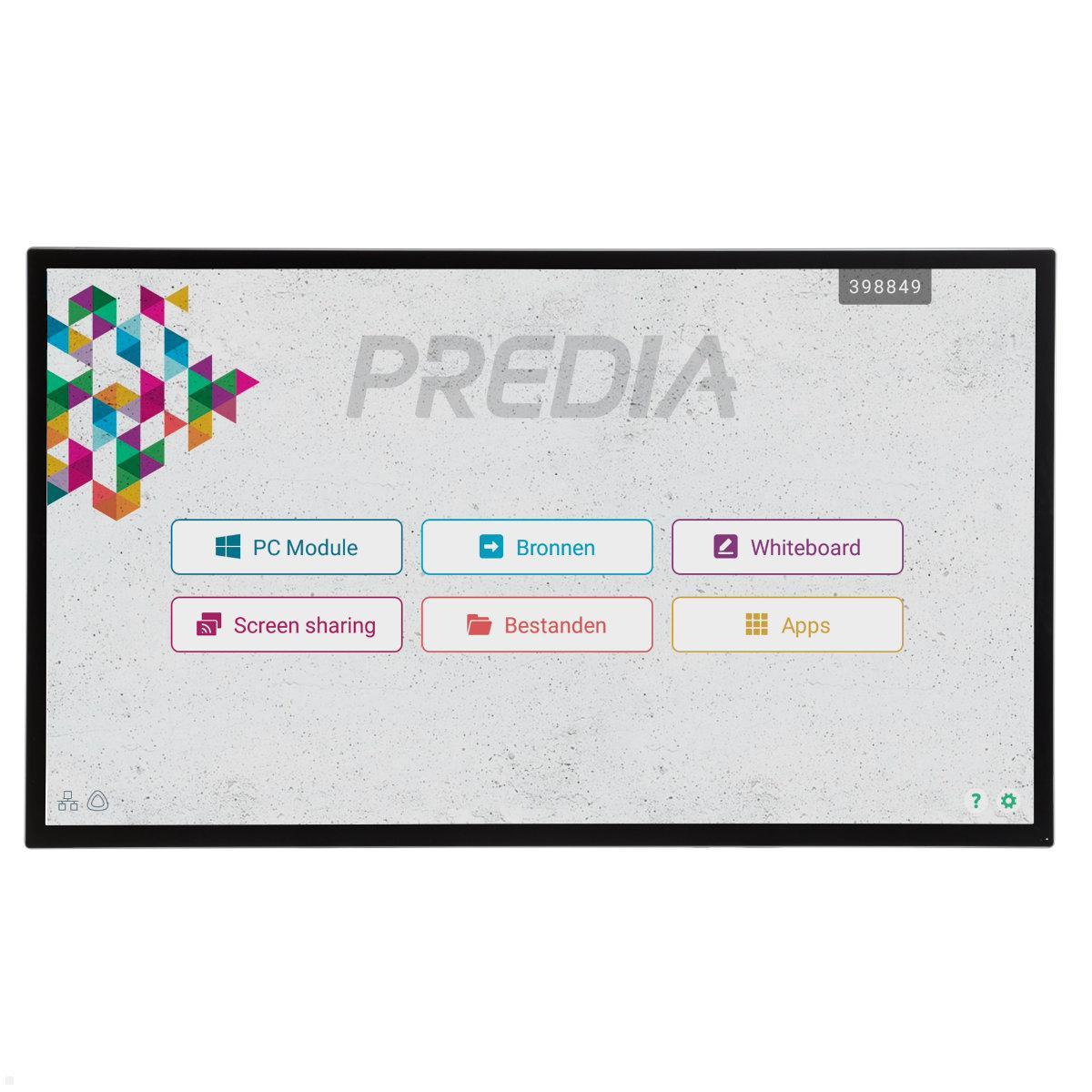 Touchscreen / Whiteboard Predia Flow 4k, Vorderansicht