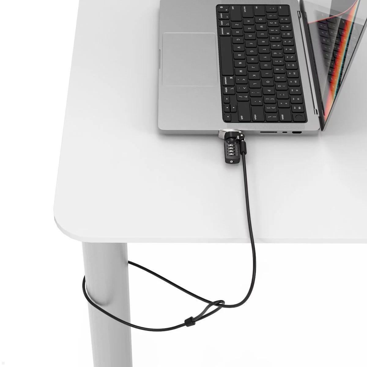 Compulocks Ledge Adapter, Zahlenschloss MacBook Pro 14", Anwendung Compulocks Ledge Adapter, Zahlenschloss MacBook Pro 14", Anwendung