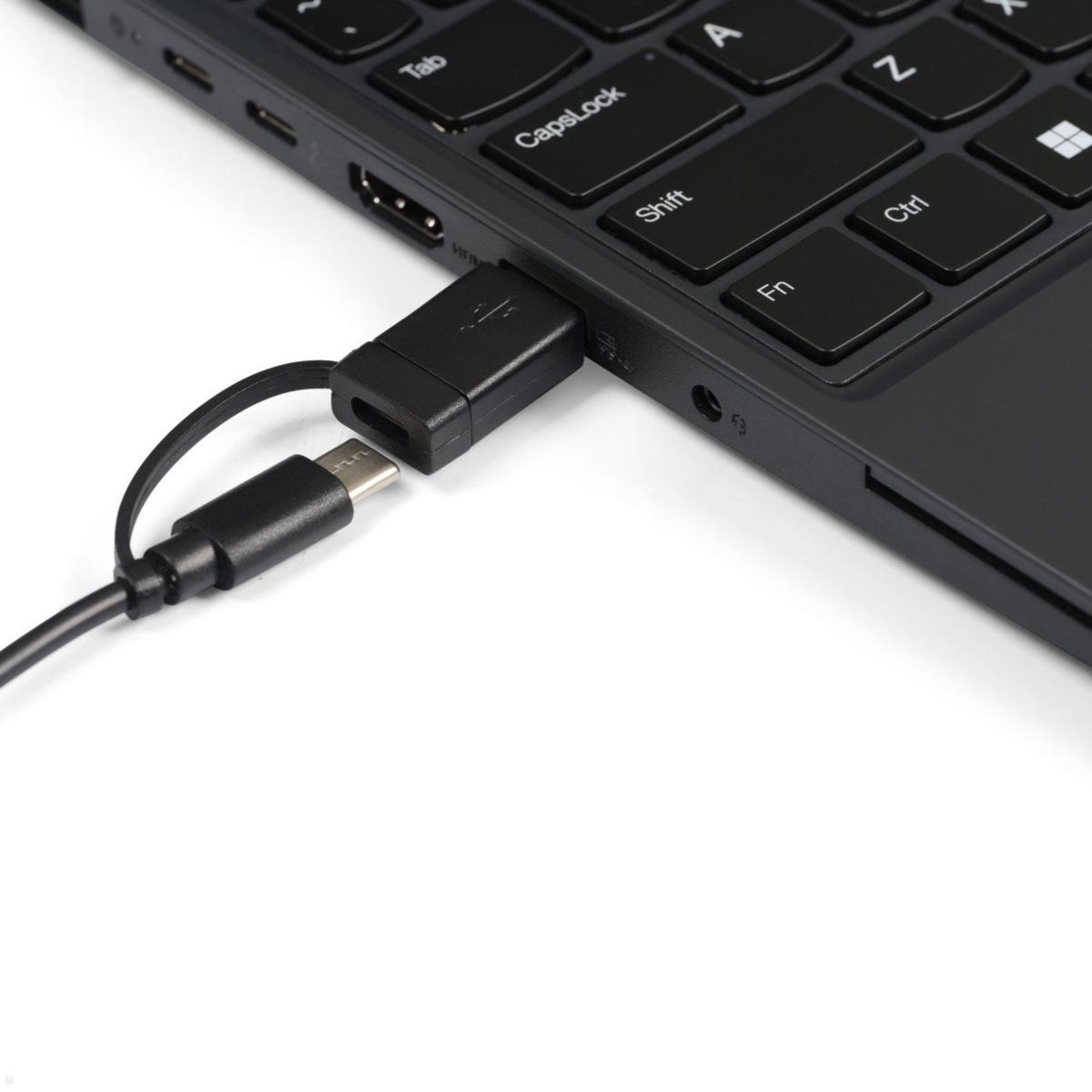 BakkerElkhuizen kompakte Tastatur UltraBoard 950 V2, Detailansicht Ladekabel