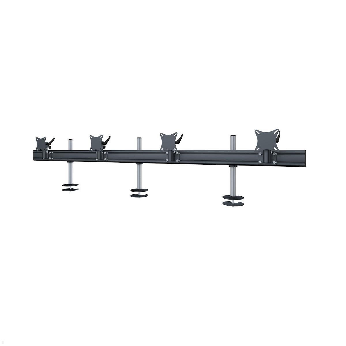 MonLines MTH214B Flat 4er Monitor Tischhalterung Einbau bis 32 Zoll, schwarz MonLines MTH214B Flat 4er Monitor Tischhalterung Einbau bis 32 Zoll, schwarz