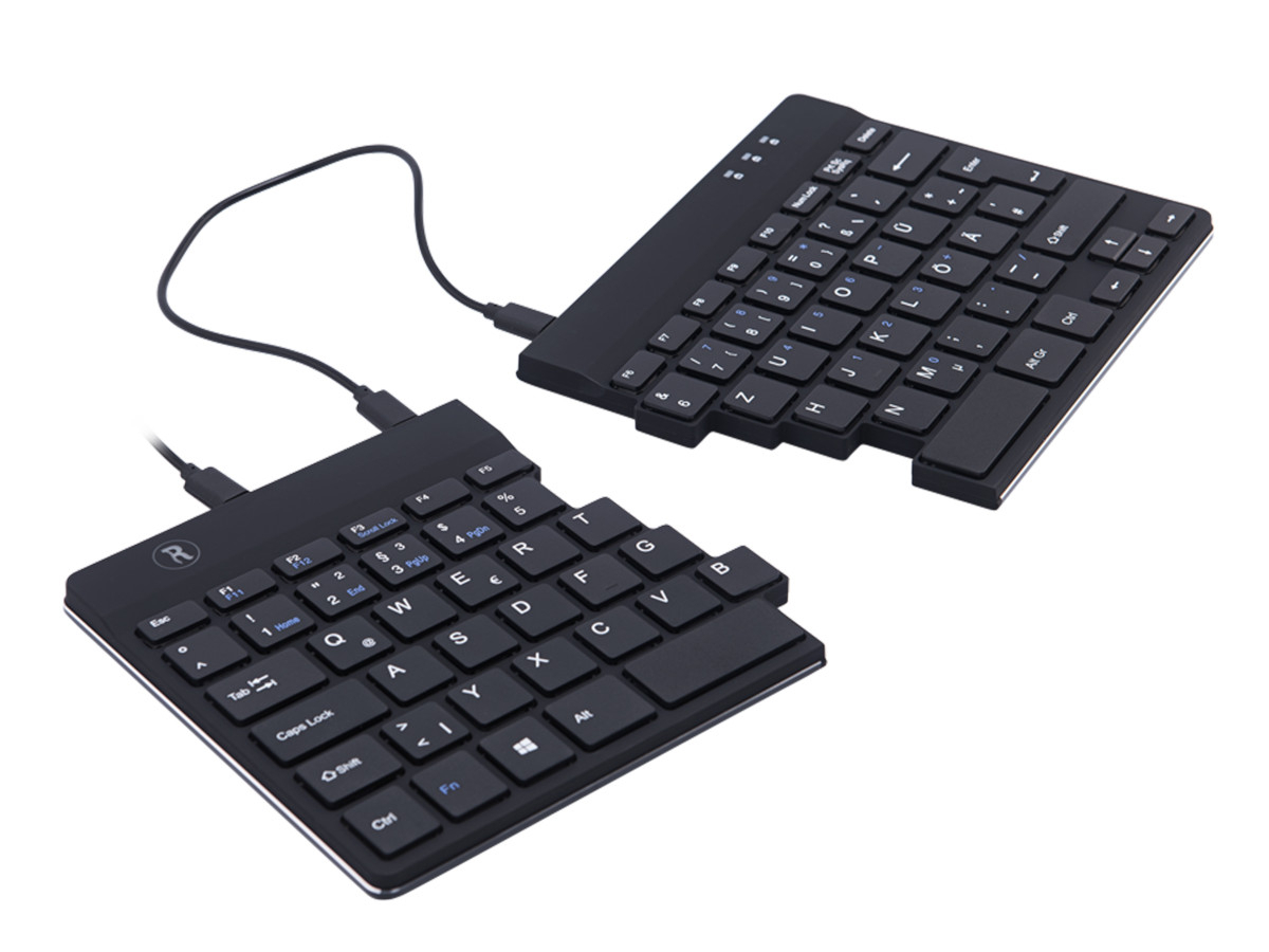 R-Go Split ergonomische Tastatur QWERTZ (DE) RGOSP-DEWIBL, schwarz R-Go Split ergonomische Tastatur QWERTZ (DE) RGOSP-DEWIBL, schwarz