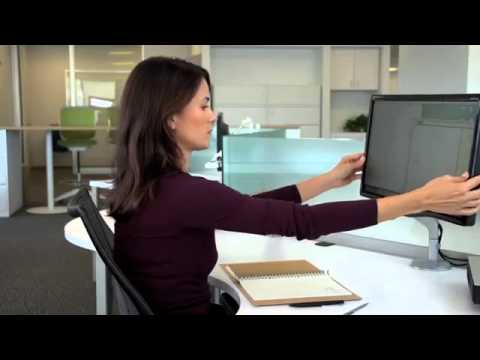 Humanscale M2 Wall Mount angled, black