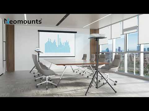 Neomounts NS-FS200BLACK floor stand for laptop, beamer, monitor, black